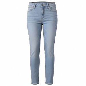 J. Crew Stretch Womens 30 Light Blue Jeans 5 Pocket Skinny Jeans Zip Button